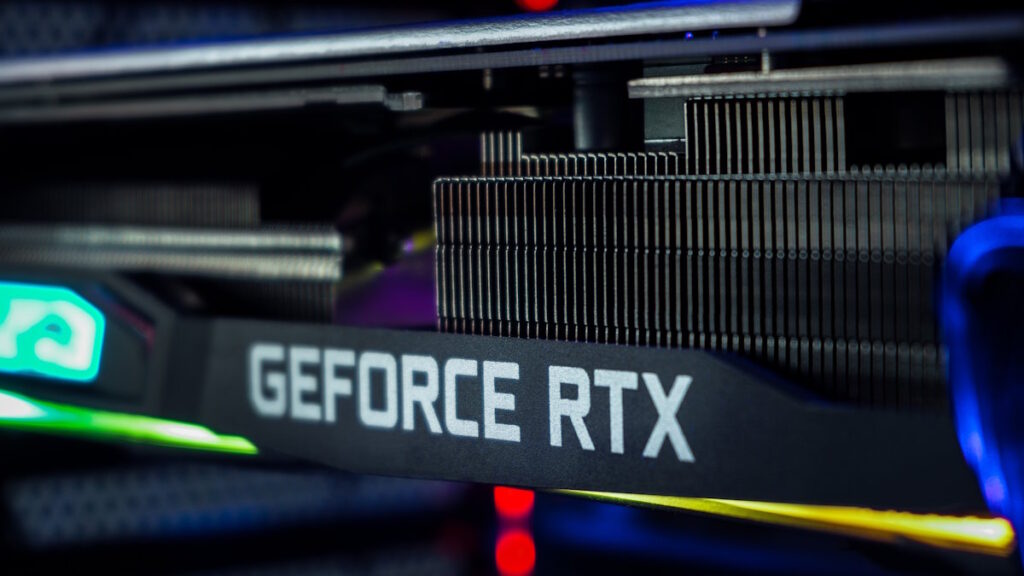 Kleszczów/polska,-,August,19,2019:,Nvidia,Geforce,Rtx,Gpu,Close